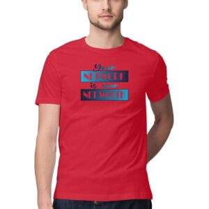 Your Network is your Net Worth | Blue | Men's T-Shirt at FairyBellsKart