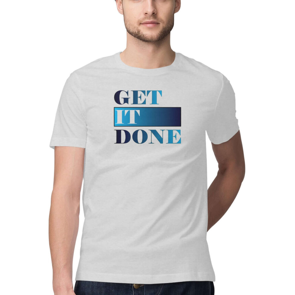 Get It Done | Blue | Men's T-Shirt - FairyBellsKart