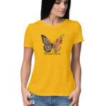 Blessed Mama | Butterfly & Leopard Print | Women's T-Shirt | fairybellskart.com | Rs. 699.00