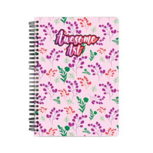 Awesome Art | Botanical | Pink | Notebook - FairyBellsKart