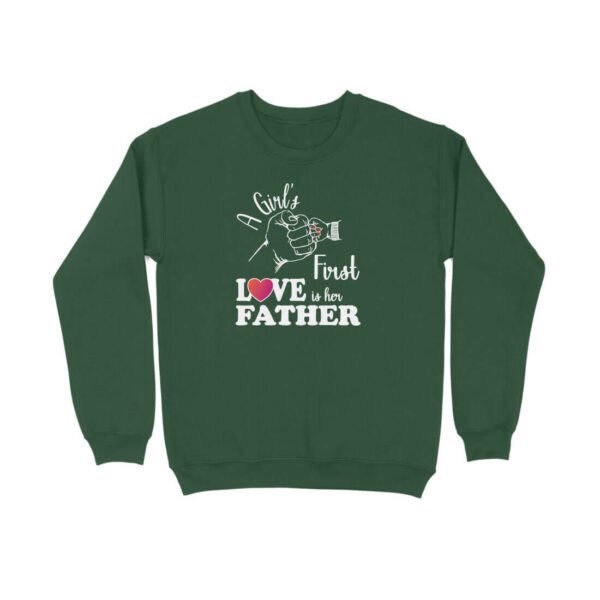 A Girl's First True Love is her Father | White | Sweatshirt - FairyBellsKart