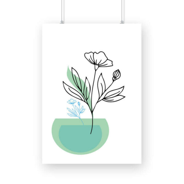 Boho Botanical Minimalist | Wall Art | FBKD6 - FairyBellsKart