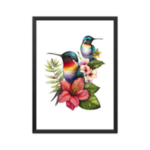 Hummingbirds | Watercolor | Wall Art | FBKD1 - FairyBellsKart