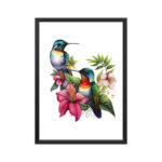 Hummingbirds | Watercolor | Wall Art | FBKD3 - FairyBellsKart