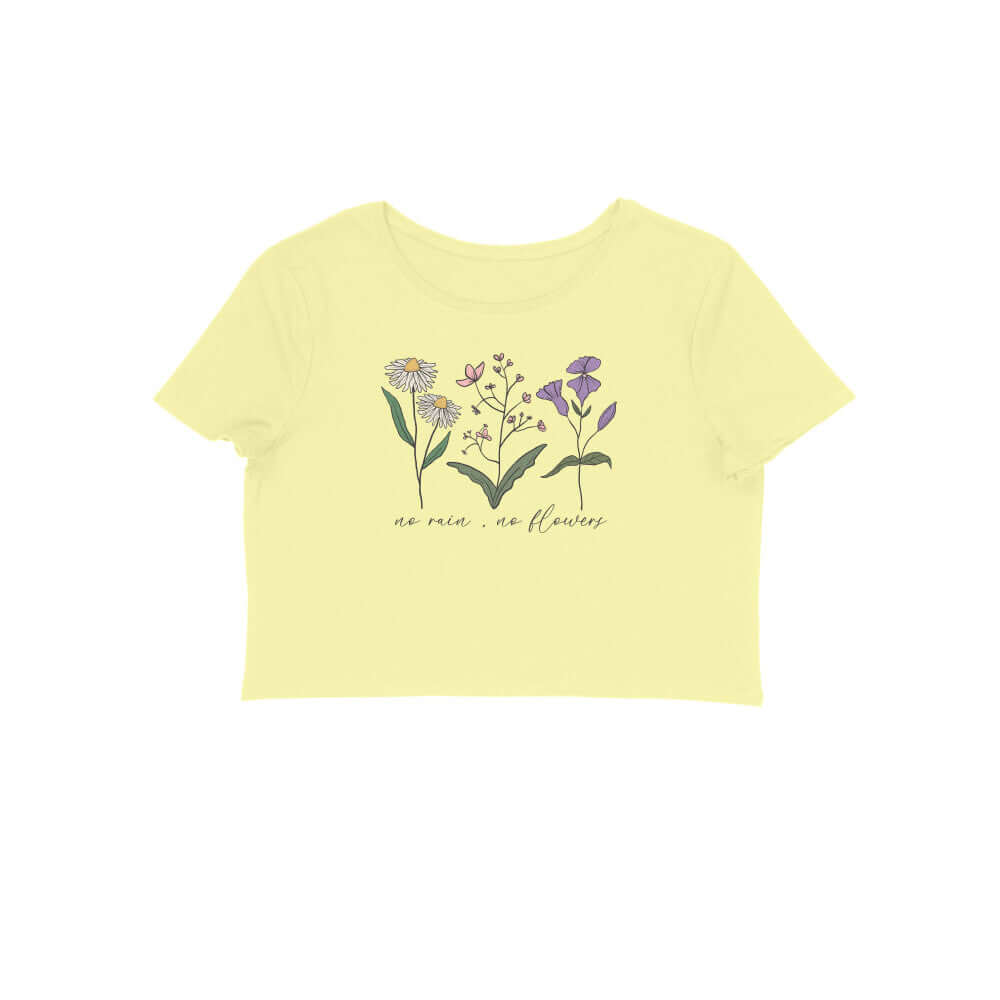 No Rain No Flower |  Crop Tops - FairyBellsKart