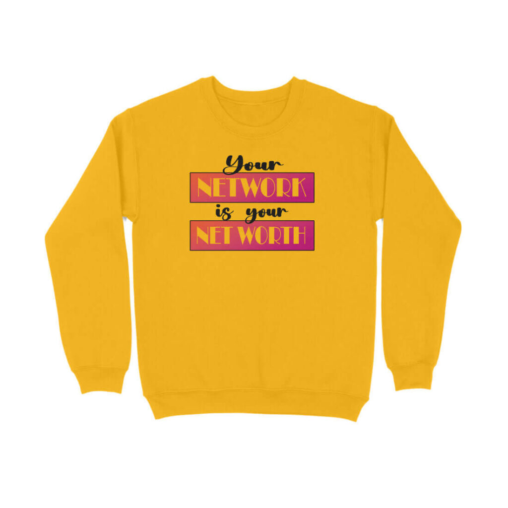 Your Network is your Net Worth | Red | Sweatshirt - FairyBellsKart