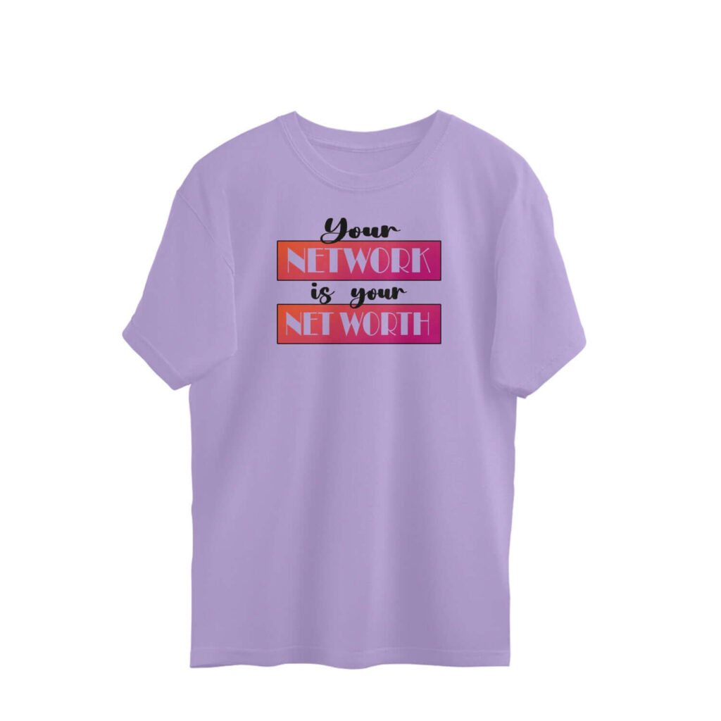 Your Network is your Net Worth | Red | Oversized T-Shirt - FairyBellsKart