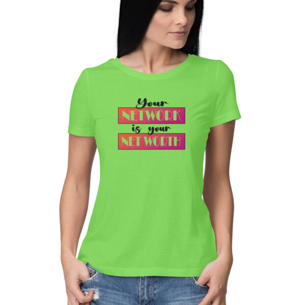 Your Network is your Net Worth | Red | Women's T-Shirt - FairyBellsKart