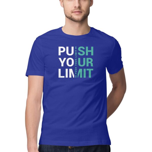 Push Your Limit | White & Green | Men's T-Shirt at FairyBellsKart