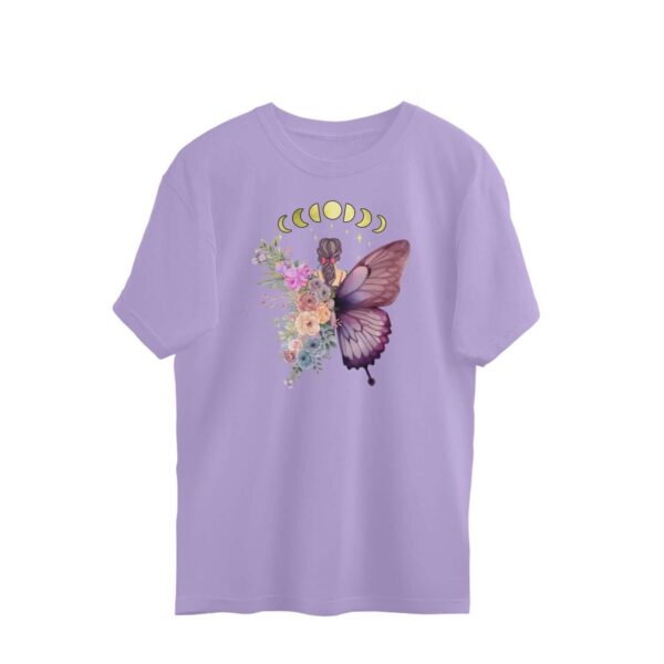 Embrace The Transformation | Moon & Butterfly | Oversized T-Shirt - FairyBellsKart