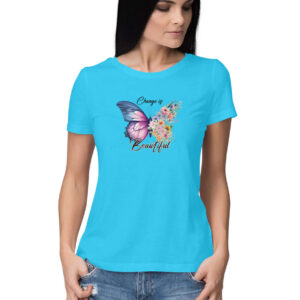 Change is Beautiful | Butterfly | Women's T-Shirt - FairyBellsKart