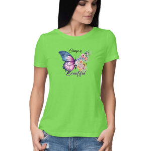 Change is Beautiful | Butterfly | Women's T-Shirt | fairybellskart.com | Rs. 699.00