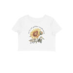 We're All Golden Sunflowers Inside | Vintage Flower 001 | Crop Tops - FairyBellsKart