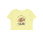 We're All Golden Sunflowers Inside | Vintage Flower 001 | Crop Tops - FairyBellsKart