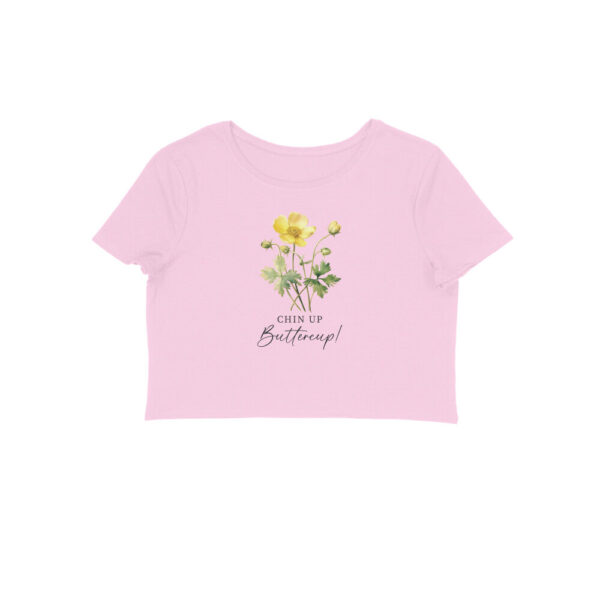 Chin Up Buttercup | Vintage Flower 004 | Crop Tops - FairyBellsKart