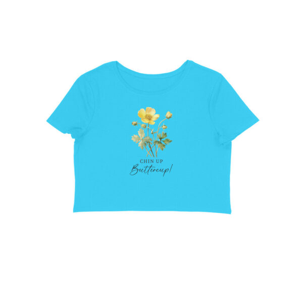 Chin Up Buttercup | Vintage Flower 004 | Crop Tops | fairybellskart.com | Rs. 649.00