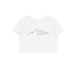 Mountain Line Art | Crop Tops - FairyBellsKart