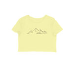 Mountain Line Art | Crop Tops - FairyBellsKart