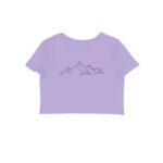 Mountain Line Art | Crop Tops - FairyBellsKart