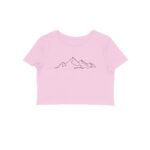 Mountain Line Art | Crop Tops - FairyBellsKart