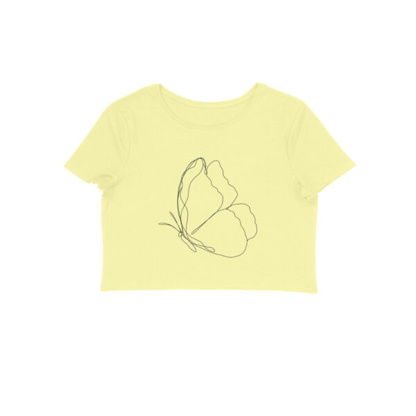 Butterfly Line Art | Crop Tops - FairyBellsKart