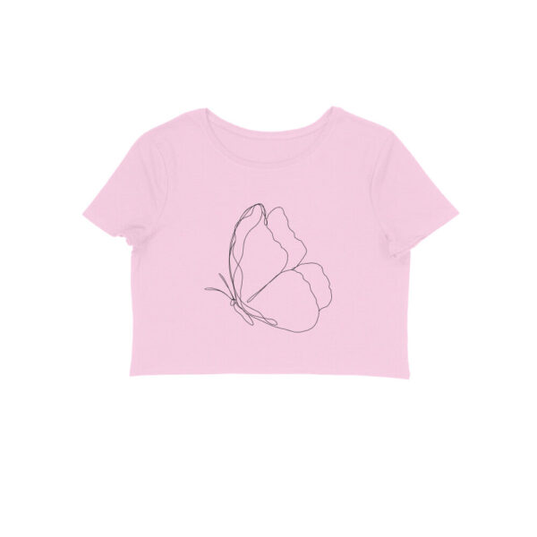 Butterfly Line Art | Crop Tops - FairyBellsKart