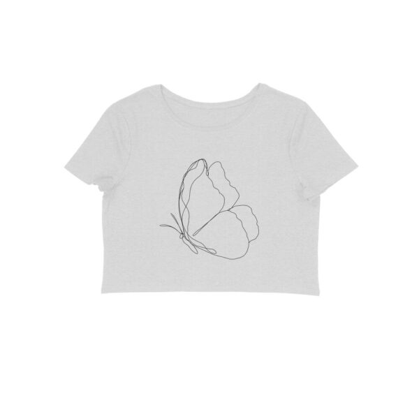 Butterfly Line Art | Crop Tops - FairyBellsKart