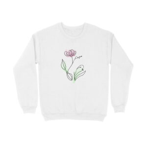 Flower Line Art | 001 | Sweatshirt - FairyBellsKart