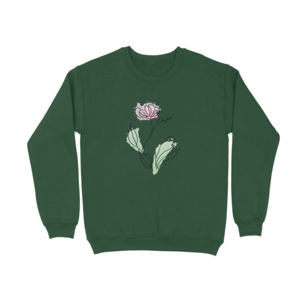 Flower Line Art | 001 | Sweatshirt - Image 9