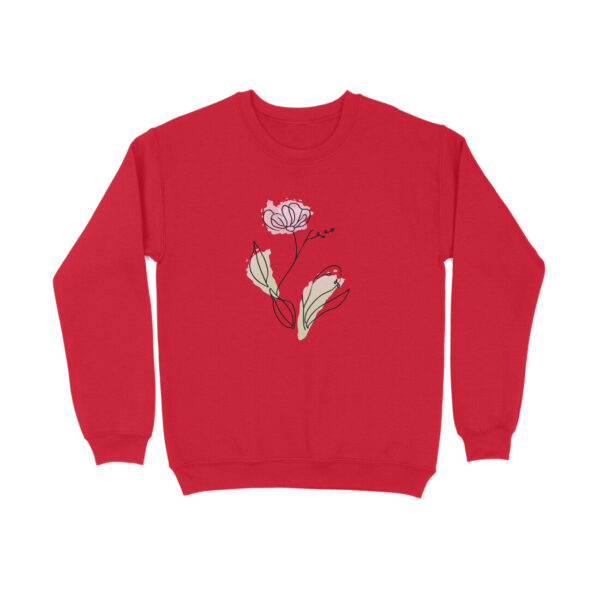 Flower Line Art | 001 | Sweatshirt - Image 10