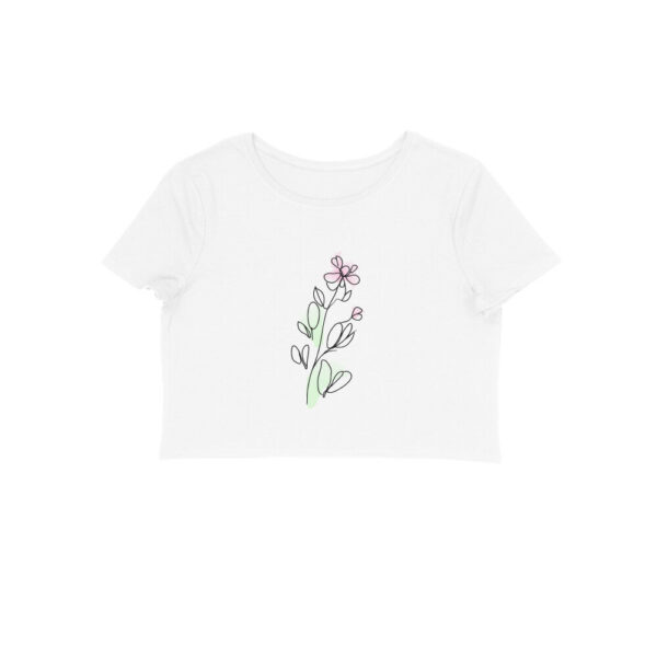 Flower Line Art | 002 | Crop Tops - FairyBellsKart