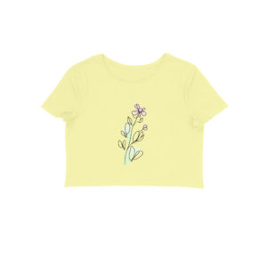 Flower Line Art | 002 | Crop Tops - FairyBellsKart