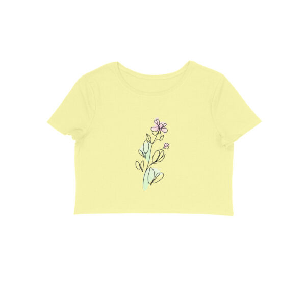 Flower Line Art | 002 | Crop Tops - FairyBellsKart