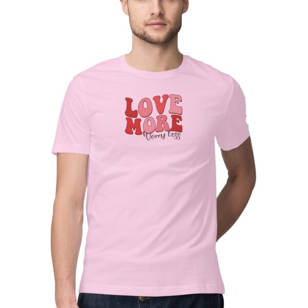 Love More Worry Less | Men's T-Shirt - FairyBellsKart