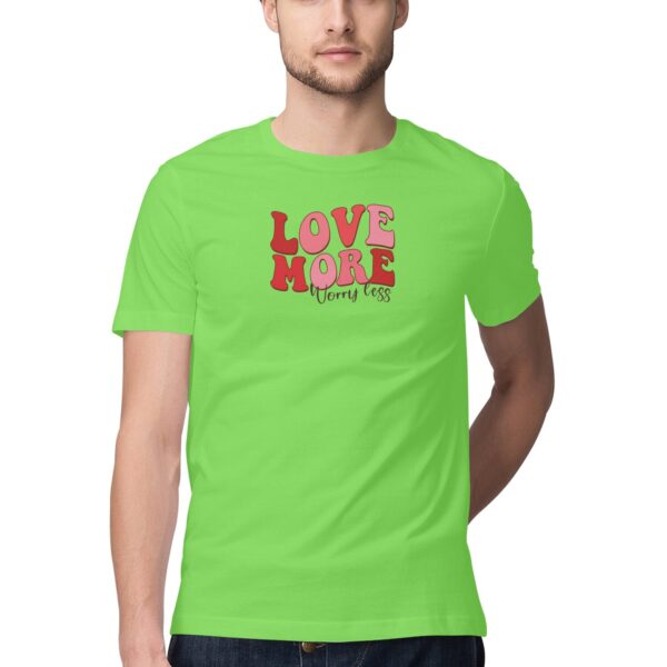 Love More Worry Less | Men's T-Shirt - FairyBellsKart