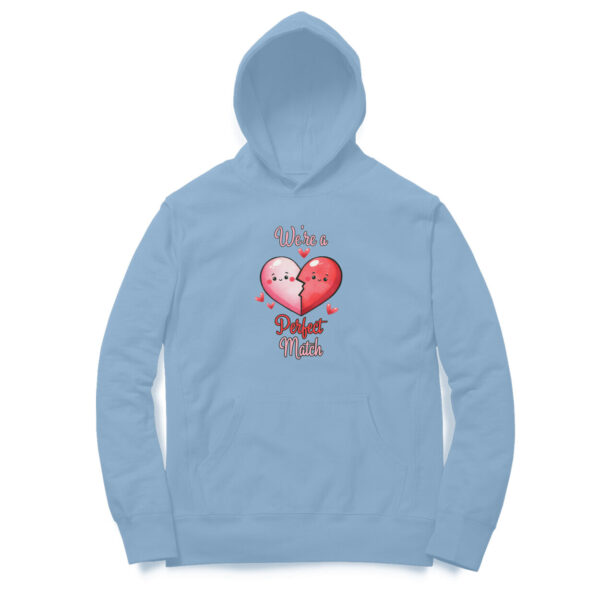 We're A Perfect Match | Heart | Hoodie - FairyBellsKart