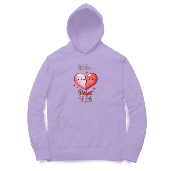 We're A Perfect Match | Heart | Hoodie - FairyBellsKart