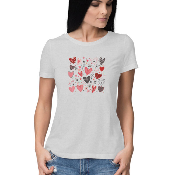 Valentine’s Day Hearts | Women's T-Shirt - FairyBellsKart