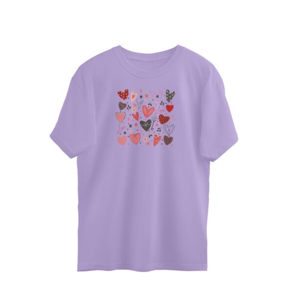 Valentine’s Day Hearts | Oversized T-Shirt - FairyBellsKart