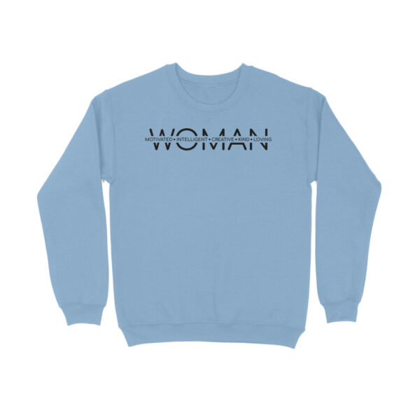 Woman Motivated Intelligent Creative | Black | Sweatshirt - FairyBellsKart