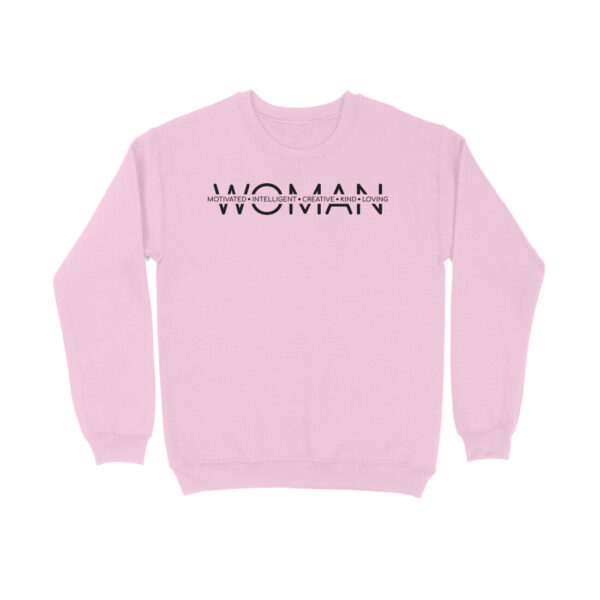 Woman Motivated Intelligent Creative | Black | Sweatshirt - FairyBellsKart