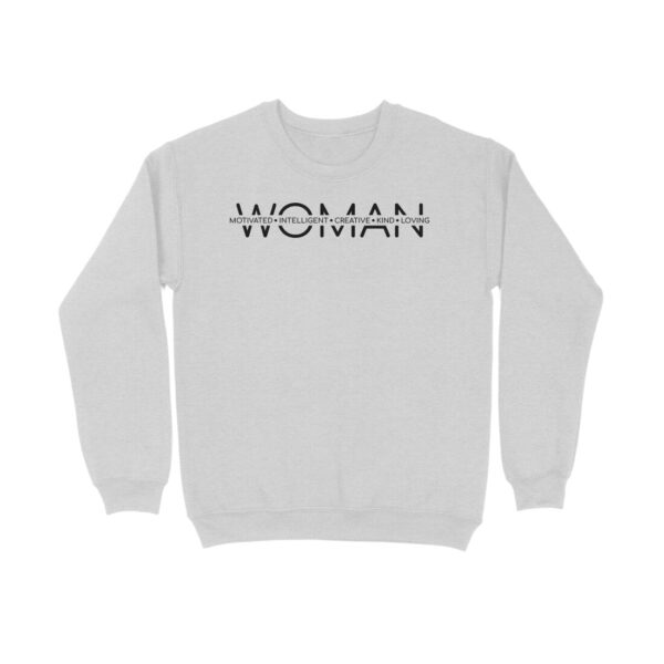 Woman Motivated Intelligent Creative | Black | Sweatshirt - FairyBellsKart