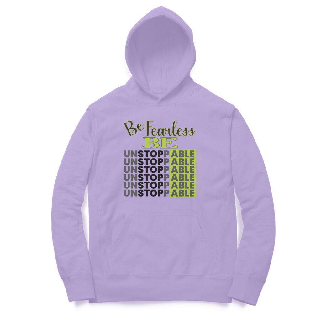 Be Fearless Be Unstoppable | Black & Green | Hoodie - FairyBellsKart