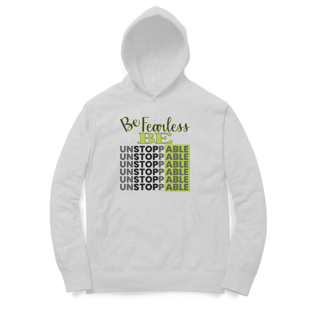 Be Fearless Be Unstoppable | Black & Green | Hoodie - FairyBellsKart